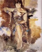 Jules Pascin Lucy wearing the roseal dress Spain oil painting artist